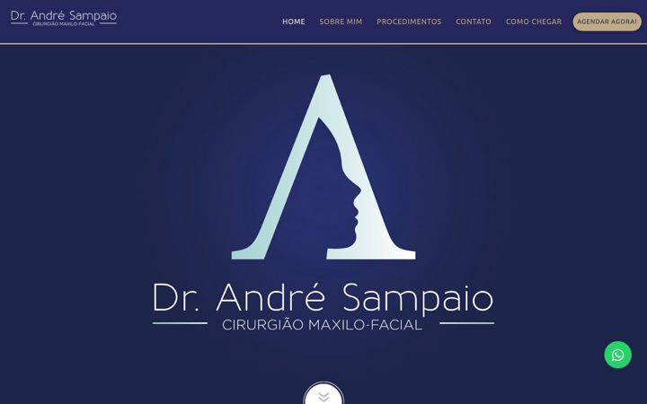 Screenshot von drandresampaio.com.br
