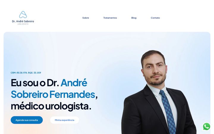 Screenshot von drandresobreiro.com.br