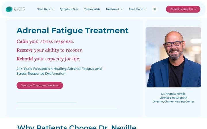 Screenshot of drandrewneville.com