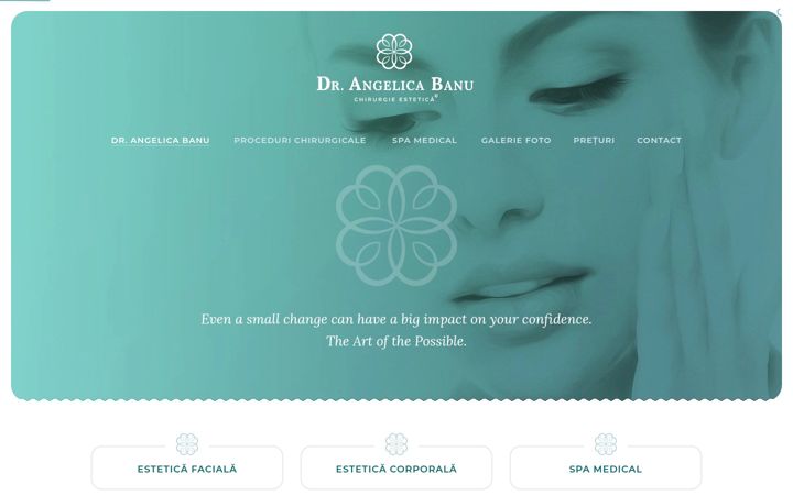 Screenshot of drangelicabanu.ro