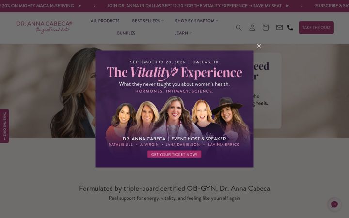 Screenshot of drannacabeca.com