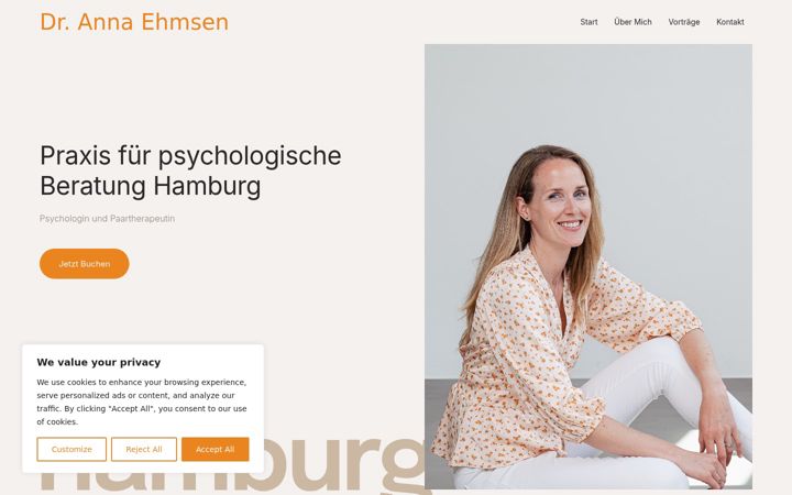 Screenshot of drannaehmsen.de