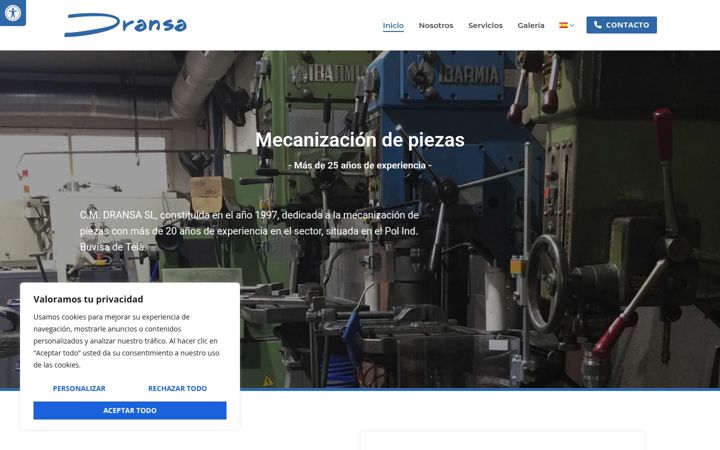 Screenshot of dransa.net