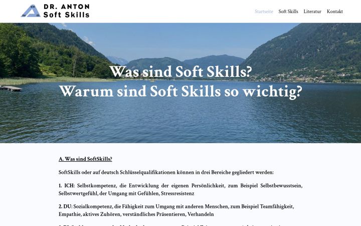 Skjámynd af dranton-softskills.de