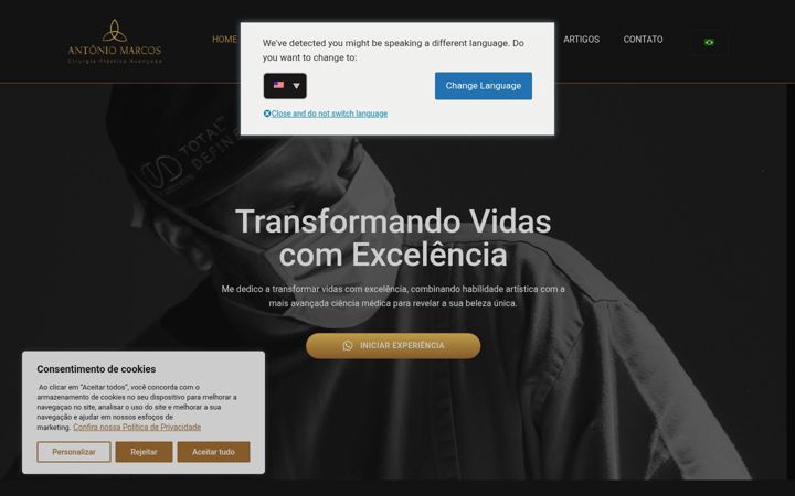 Screenshot von drantoniomarcos.com.br