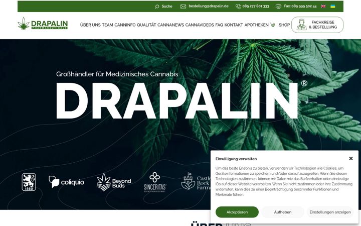 Screenshot of drapalin.de