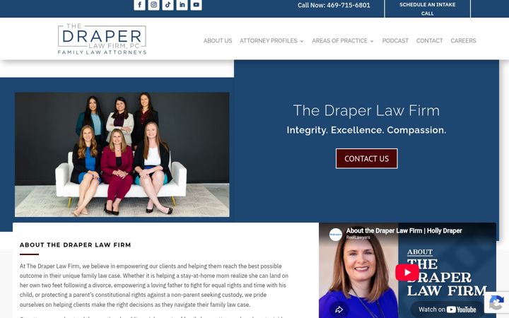 Screenshot of draperfirm.com