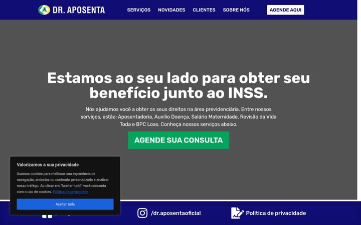 Screenshot von draposenta.com.br