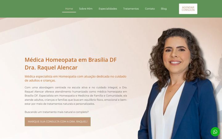Screenshot von draraquelbalencar.com.br