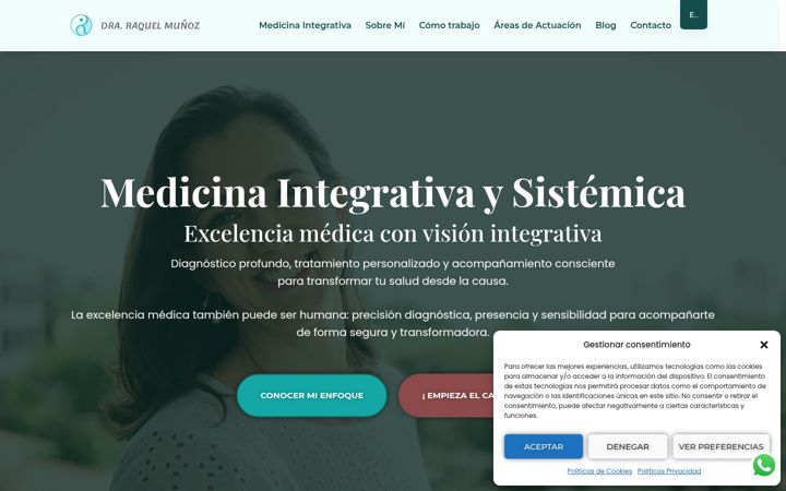 Screenshot of draraquelmunoz.com