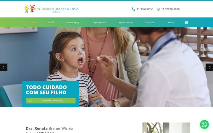 Screenshot von drarenatabrener.com.br