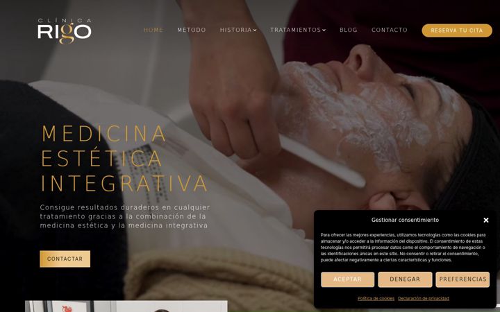 Screenshot of drarigo.com