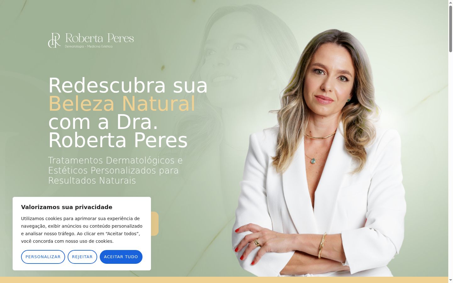 Ekrānuzņēmums ar piekrišanas baneri, kas tika rādīts pirms jebkādas mijiedarbības