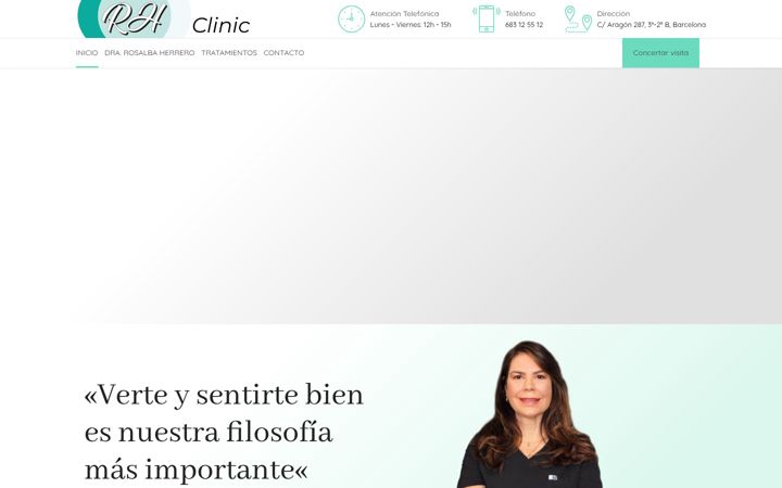 Screenshot of drarosalbaherrero.com