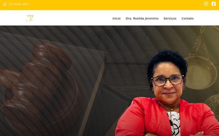 Screenshot von drarosildajeronimo.com.br