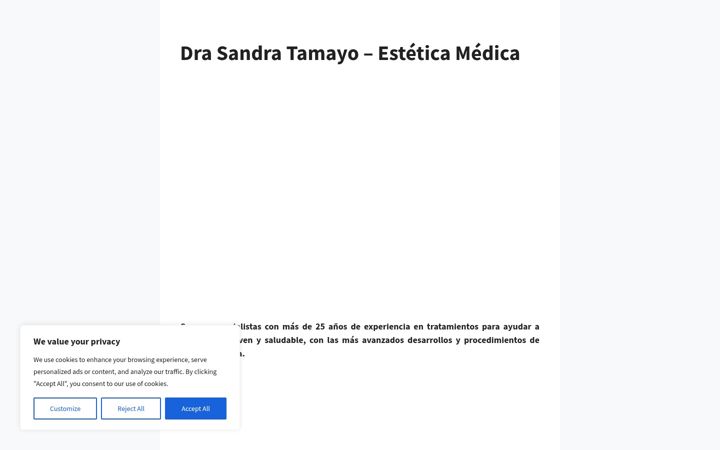 Screenshot of drasandratamayo.com