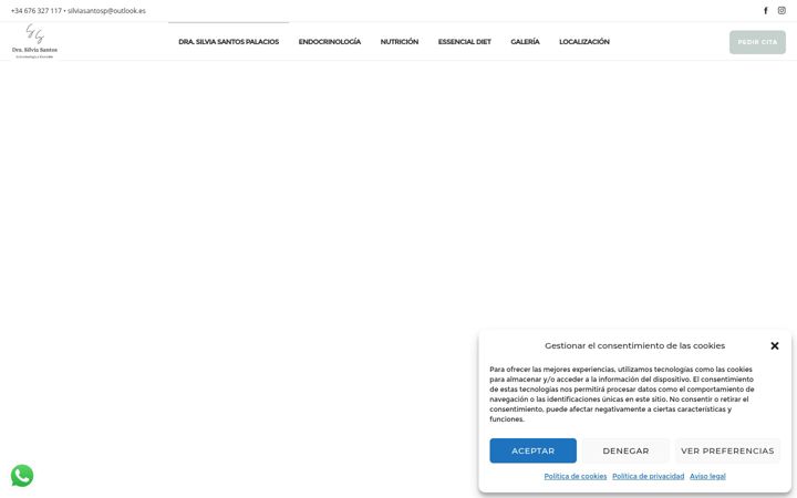Screenshot of drasantospalacios.com