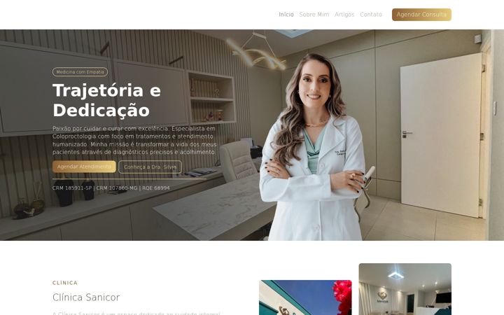 Screenshot von drasilviaribeiro.com.br