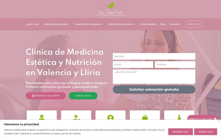 Screenshot of drasilvinaciberti.com