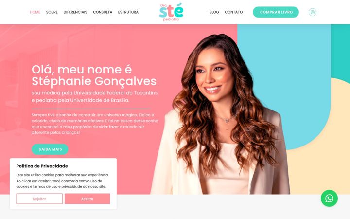 Screenshot von drastepediatra.com.br
