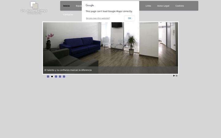 Screenshot of drasusanaortega.com