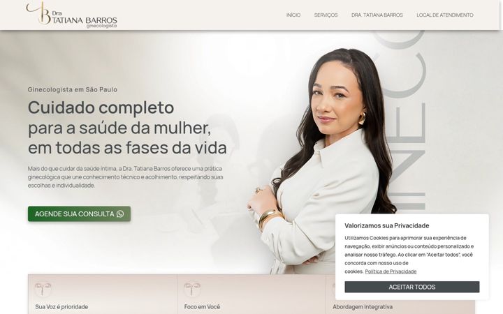 Screenshot von dratatianabarros.com.br