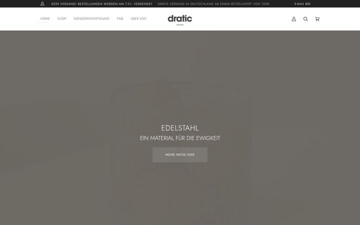Screenshot of dratic.de