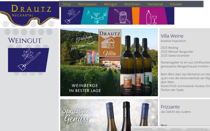 Screenshot of drautzwein.de