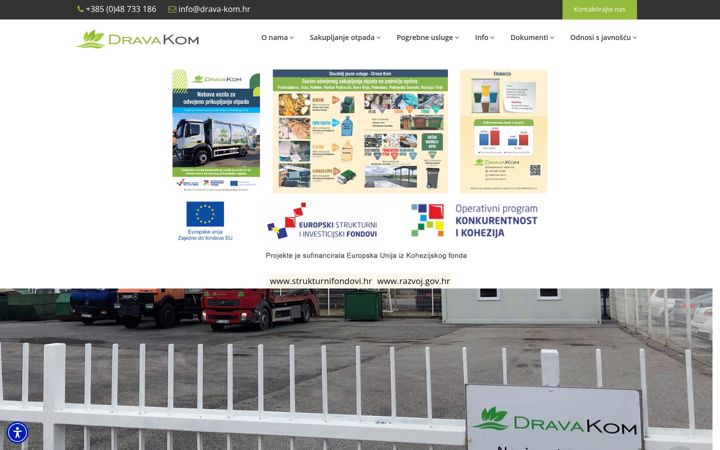 Screenshot of drava-kom.hr