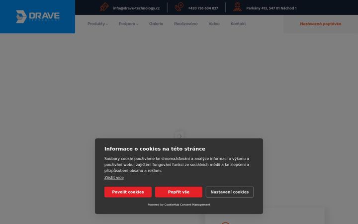 Screenshot di drave-technology.cz