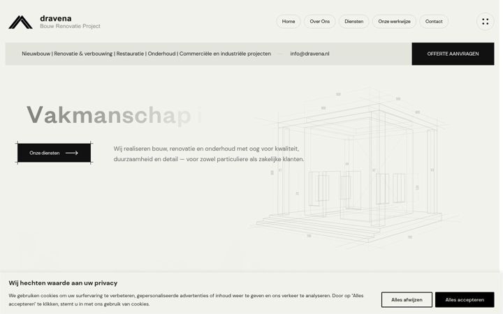 Captura de pantalla de dravena.nl