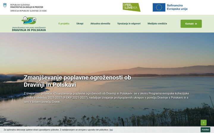 Snimka zaslona za dravinjainpolskava.si