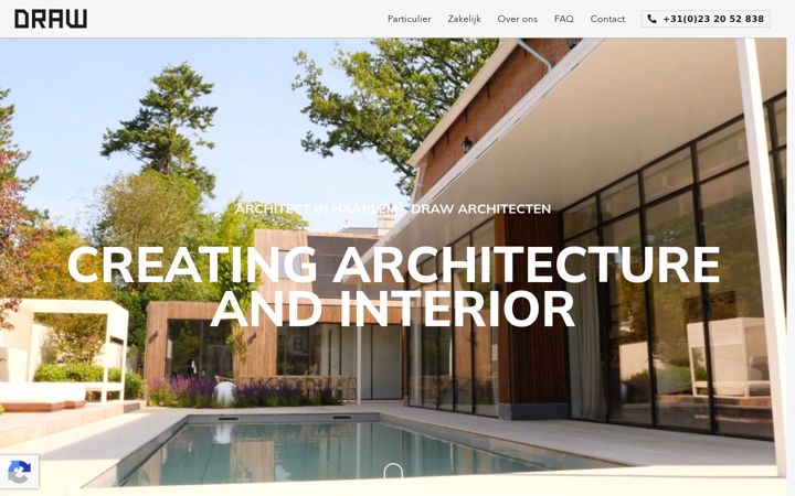 Captura de pantalla de draw-architecten.nl