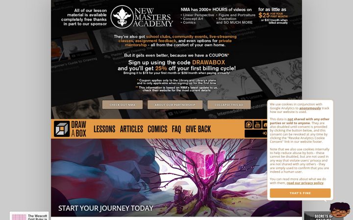 Screenshot of drawabox.com