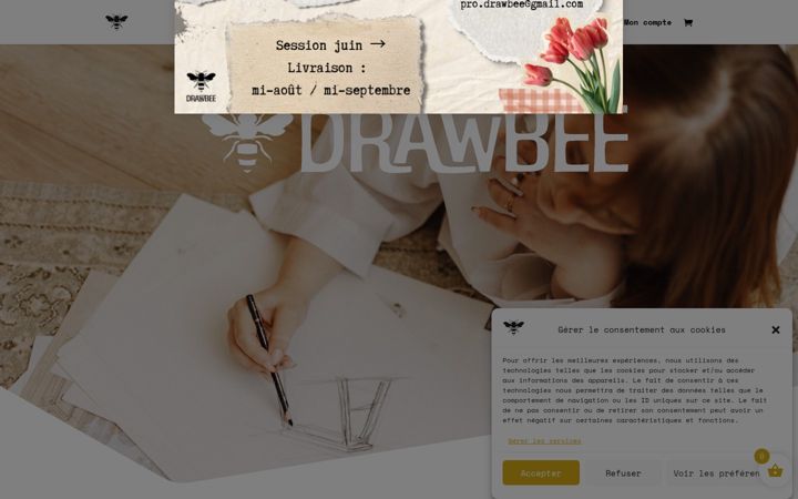 Captura de pantalla de drawbee.fr