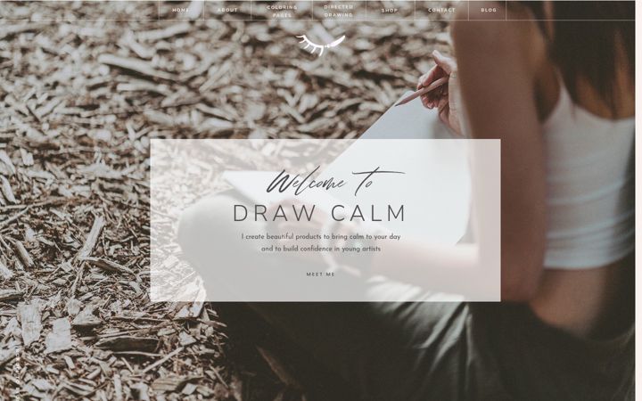 Screenshot of drawcalm.com
