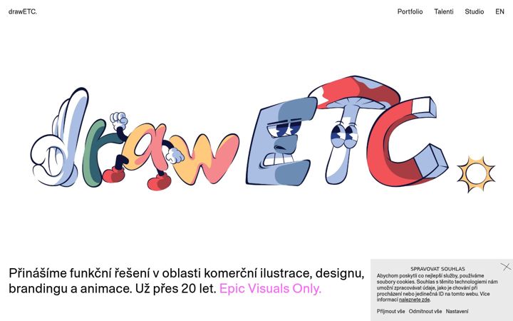 Screenshot of drawetc.com