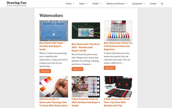 Screenshot of drawingfan.com