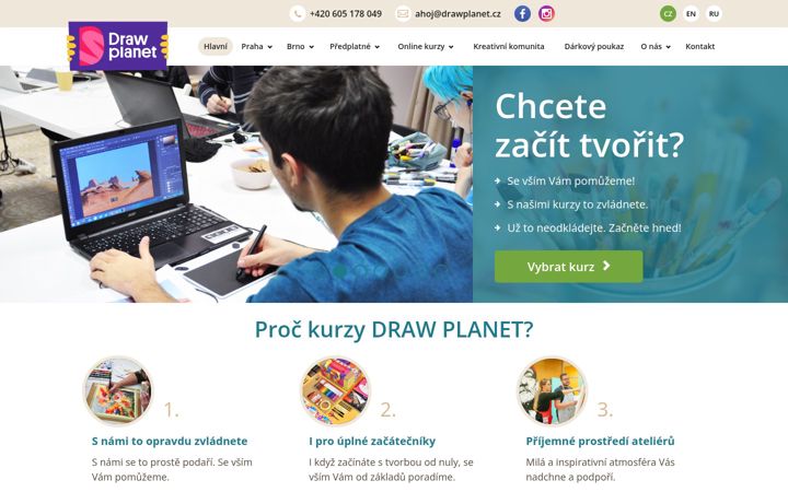Screenshot di drawplanet.cz