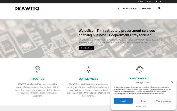 Screenshot of drawteq.com