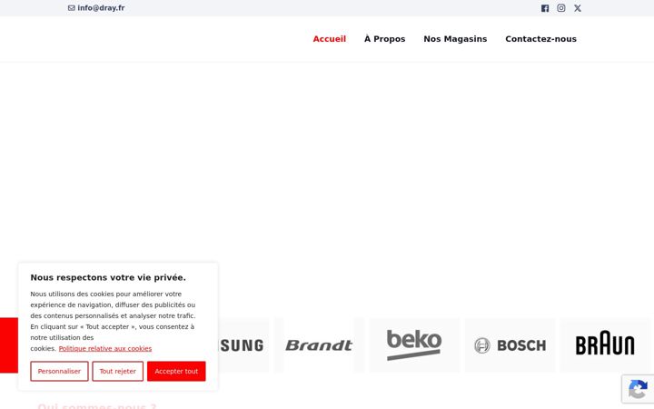 Screenshot of dray.fr