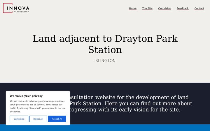 Skjámynd af draytonparkconsultation.co.uk