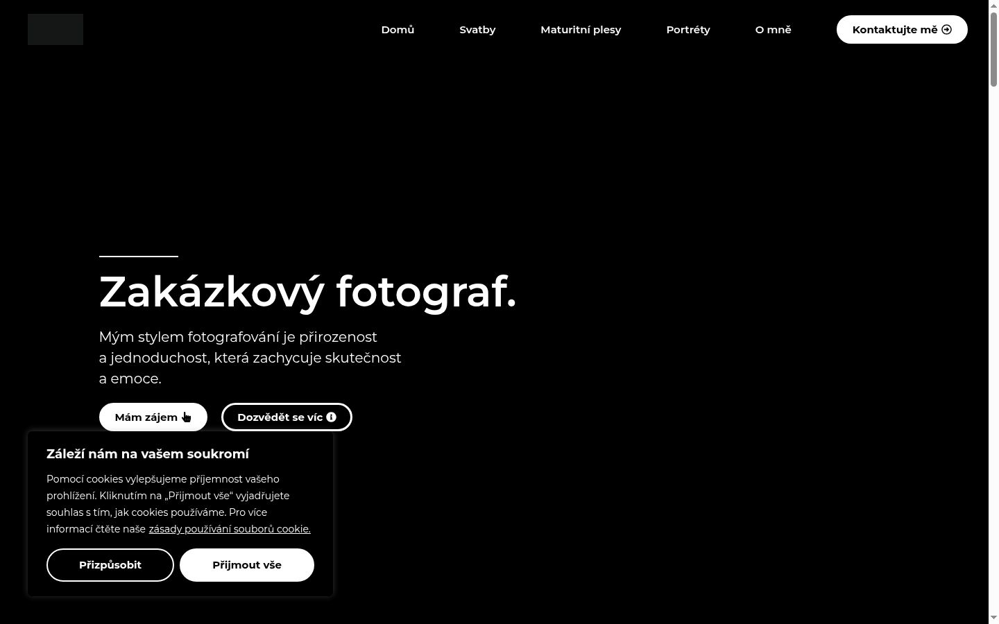 Snímek obrazovky baneru souhlasu zobrazeného před jakoukoli interakcí