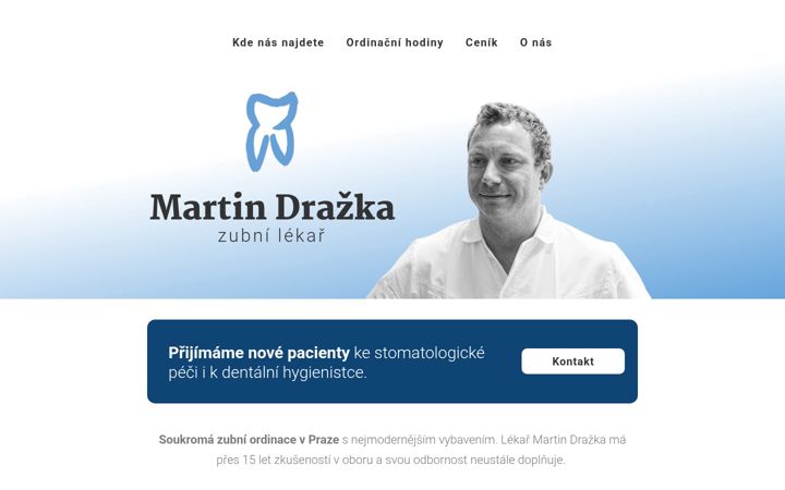 Screenshot di drazka.cz