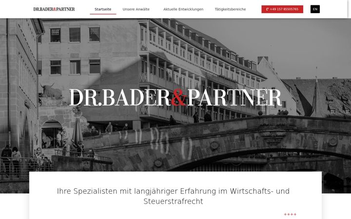 Zrzut ekranu drbader.de