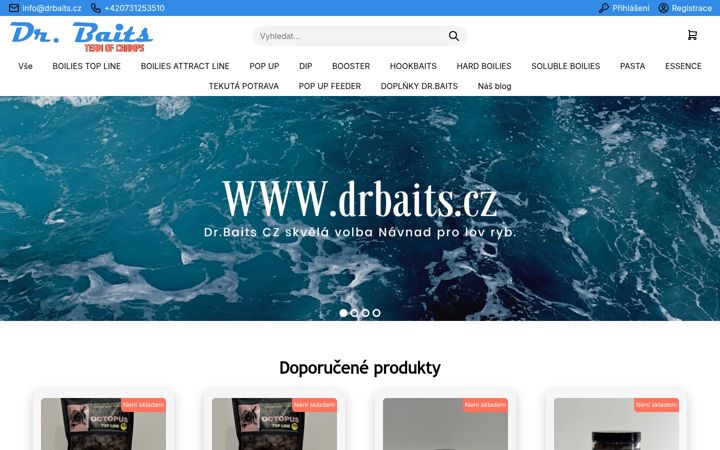 Snímek obrazovky drbaits.cz
