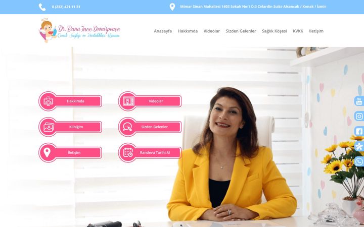 Screenshot of drbanuincedemirpence.com