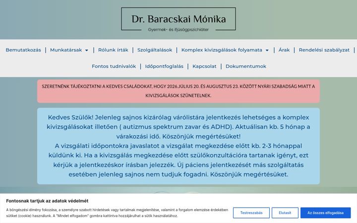 Screenshot of drbaracskaimonika.com