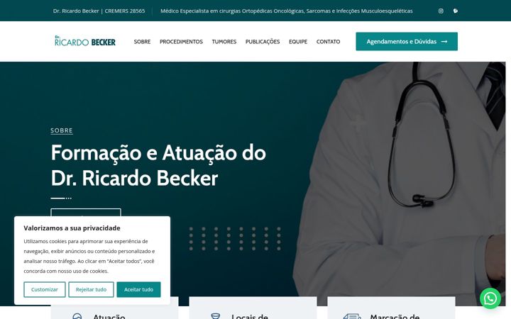 Ekraanipilt saidist drbecker.com.br