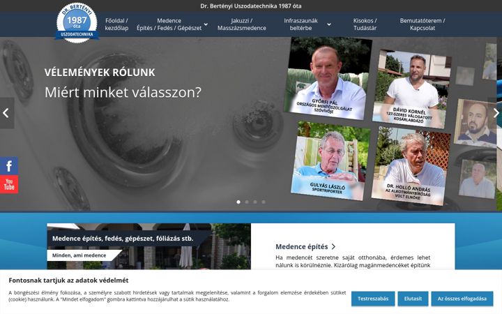 Screenshot of drbertenyimedence.hu